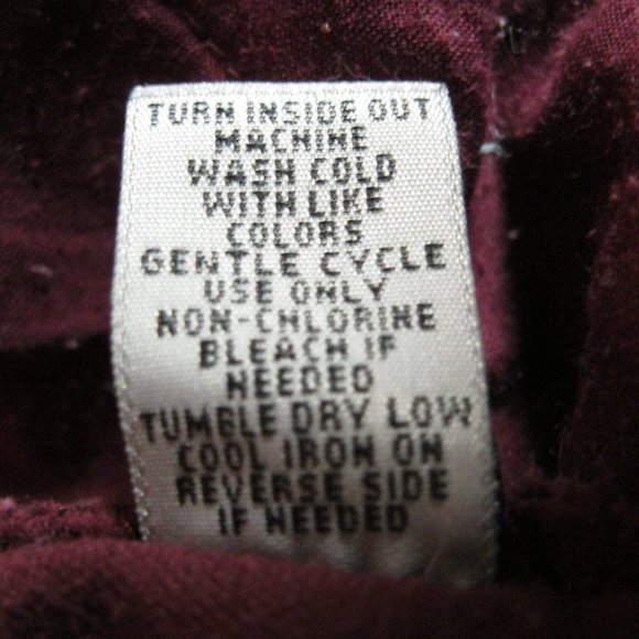 Ruff Hewn Velvety Maroon Straight Leg Pants - Picture 9 of 10